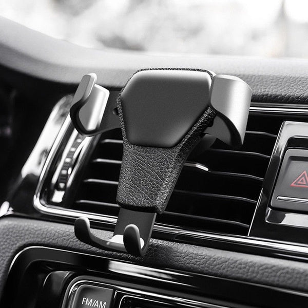 Car Phone Mount Gravity Holder for Air Vent. Compatible with 4 to 6.4 inch width mobile phone