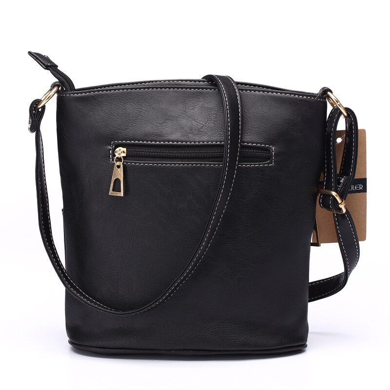 Annmouler Women Patchwork Shoulder Bag 4 Colors Crossbody Bag Tote Bag Three Zipper Messenger Bag High Quality Bolsos Mujer