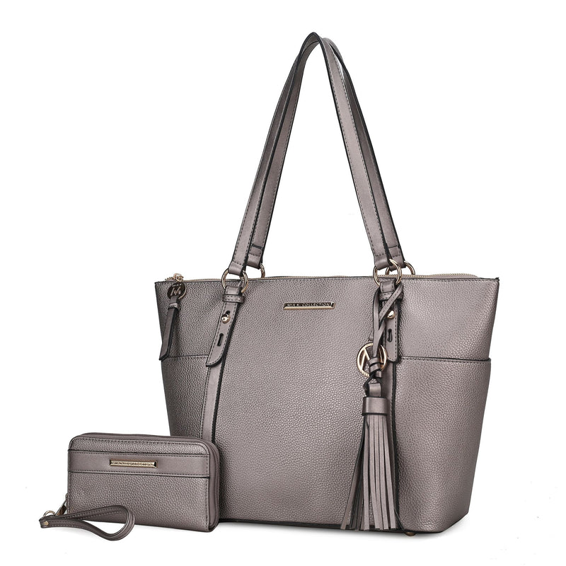 MKF Collection Gloria Tote Handbag Vegan Leather Womens by Mia k