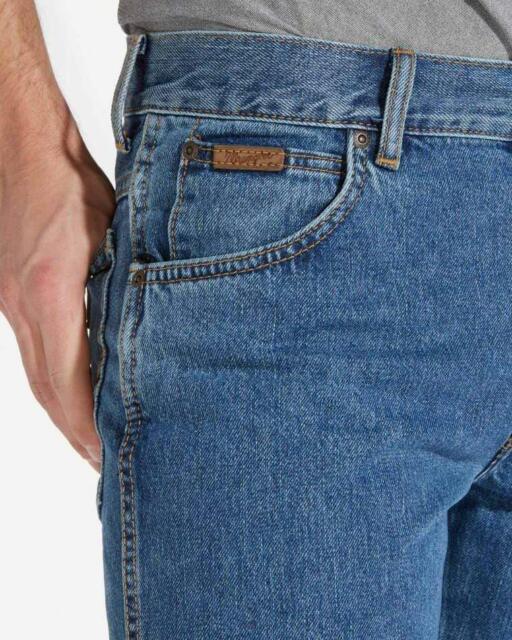 Wrangler Texas Authentic Straight Mens Jeans - Stonewash Blue