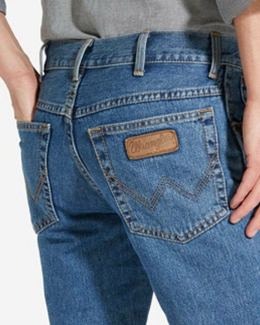 Wrangler Texas Authentic Straight Mens Jeans - Stonewash Blue