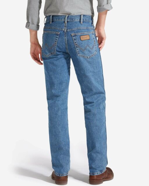 Wrangler Texas Authentic Straight Mens Jeans - Stonewash Blue